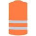 Korntex® Warnweste Freiburg, 2 Klett, XXL, Signal-Orange