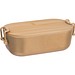 Lunchbox mit Bambusdeckel und Bügelverschluss, beige