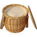 Mark Twain Picknickkorb aus Rattan, beige