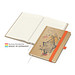 Geiger-Notes Match-Book Creme Bestseller Notizbuch Natura braun A5, inkl. Druck, orange