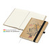 Geiger-Notes Match-Book Creme Bestseller Notizbuch Natura braun A5, inkl. Druck, schwarz