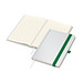 Geiger-Notes Notizbuch Match-Book White A4 Bestseller, inkl. Digitaldruck auf Einband, matt, grün