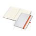 Geiger-Notes Notizbuch Match-Book White A4 Bestseller, inkl. Digitaldruck auf Einband, matt, orange