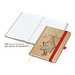 Geiger-Notes Match-Book White Bestseller Notizbuch A4 Natura braun, inkl. Druck, rot