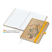 Geiger-Notes Match-Book White Bestseller Notizbuch A4 Natura braun, inkl. Druck, gelb