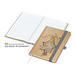 Geiger-Notes Match-Book White Bestseller Notizbuch A4 Natura braun, inkl. Druck, silbergrau