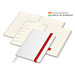 Geiger-Notes Match-Hybrid A5 Creme Bestseller, gloss, inkl. Digitaldruck, Band rot