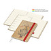 Geiger-Notes Match-Hybrid Creme Bestseller Notizbuch, Natura braun, inkl. Druck, rot