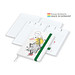 Geiger-Notes Match-Hybrid White Bestseller Notizbuch A4, Natura, inkl. Druck, grün