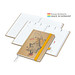 Geiger-Notes Match-Hybrid White Bestseller Notizbuch A5, Natura braun, inkl. Druck, gelb