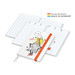 Geiger-Notes Match-Hybrid White Bestseller Notizbuch A5, Natura, inkl. Druck, orange