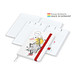 Geiger-Notes Match-Hybrid White Bestseller Notizbuch A5, Natura, inkl. Druck, rot