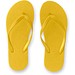 MAUPITI S / M. Bequeme Flip-Flops mit PE-Sohle und PVC-Riemen, Gelb