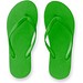 MAUPITI S / M. Bequeme Flip-Flops mit PE-Sohle und PVC-Riemen, Grün