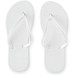 MAUPITI S / M. Bequeme Flip-Flops mit PE-Sohle und PVC-Riemen, Weiß