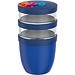 Mepal Ellipse Dreiteiliger, 500 ml + 2 x 200 ml Lunchpot, vivid blau