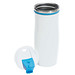 Metall-Isolierbecher Smooth, 400 ml, weiß/hellblau