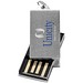 Mini Rotate USB-Stick, silber, 16GB