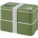 MIYO POP 700 + 700 ml doppelschichtige Lunchbox, heather grün