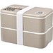 MIYO POP 700 + 700 ml doppelschichtige Lunchbox, sandstone