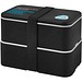 MIYO POP 700 + 700 ml doppelschichtige Lunchbox, schwarz