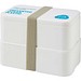 MIYO POP 700 + 700 ml doppelschichtige Lunchbox, weiss