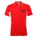 Montmelo Sport Poloshirt Unisex, rot / weiß, S