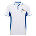 Montmelo Sport Poloshirt Unisex, weiß / royalblau, S