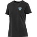 Nanaimo Kurzärmeliges T-Shirt für Damen im Washed Look, 160 g/m2, schwarz, XL