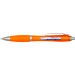 Nash RCS Kugelschreiber aus recyceltem Kunststoff mit farbigem Schaft und Griffzone (blaue Tinte), orange