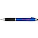 Nash RCS Stylus Kugelschreiber aus recyceltem Kunststoff mit farbigem Schaft und schwarzem Griff (blaue Tinte), royalblau