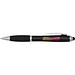 Nash RCS Stylus Kugelschreiber aus recyceltem Kunststoff mit farbigem Schaft und schwarzem Griff (schwarze Tinte), schwarz
