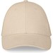 NATHAN. Kappe aus 100 % Baumwolle (260 g/m²) mit 6 Paneelen, Beige