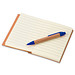 Notizbuch mit Kugelschreiber Mini, liniert, natur/blau