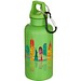 Oregon 400 ml einfarbige RS-zertifizierte Trinkflasche aus recyceltem Kunststoff mit Karabinerhaken, apfelgrün