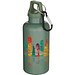Oregon 400 ml einfarbige RS-zertifizierte Trinkflasche aus recyceltem Kunststoff mit Karabinerhaken, heather grün