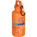 Oregon 400 ml einfarbige RS-zertifizierte Trinkflasche aus recyceltem Kunststoff mit Karabinerhaken, orange