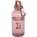 Oregon 400 ml RCS-zertifizierte Trinkflasche aus recyceltem Kunststoff mit Karabiner, altrosa