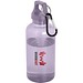 Oregon 400 ml RCS-zertifizierte Trinkflasche aus recyceltem Kunststoff mit Karabiner, fliederfarben