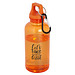 Oregon 400 ml RCS-zertifizierte Trinkflasche aus recyceltem Kunststoff mit Karabiner, orange