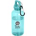 Oregon 400 ml RCS-zertifizierte Trinkflasche aus recyceltem Kunststoff mit Karabiner, türkis