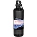 Oregon 750 ml RCS-zertifizierte Trinkflasche aus recyceltem Kunststoff mit Karabinerhaken, schwarz