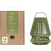 Originalhome Lampion tragbare Laterne aus recyceltem Material, grün
