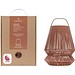 Originalhome Lampion tragbare Laterne aus recyceltem Material, ziegelstein