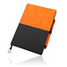 Pierre Cardin® REPORTER Set aus Notizbuch A5 und Kugelschreiber, orange/schwarz