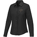Pollux Damenbluse mit langen Ärmeln, schwarz, 4XL