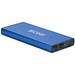 Powerbank aus recyceltem Aluminium 10.000 mAh, blau