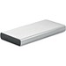 Powerbank aus recyceltem Aluminium 10.000 mAh, silber