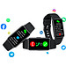 Prixton AT806 Multisport-Smartband mit GPS, schwarz