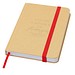 Reed A6 Hardcover Notizbuch, blanko, aus recyceltem Material, rot